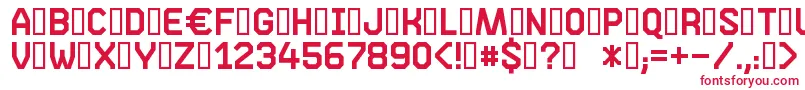 Шрифт Phase05 – красные шрифты