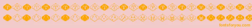 SteampipsD10 Font – Orange Fonts on Pink Background