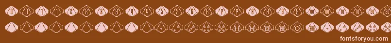 SteampipsD10 Font – Pink Fonts on Brown Background