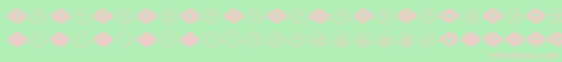 SteampipsD10 Font – Pink Fonts on Green Background