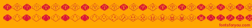 SteampipsD10 Font – Red Fonts on Orange Background