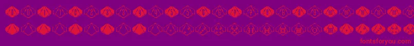 SteampipsD10 Font – Red Fonts on Purple Background