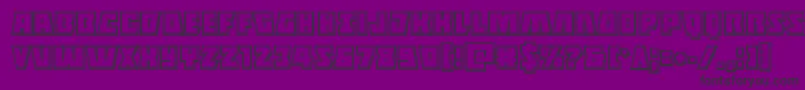 Halfshellheroengrave Font – Black Fonts on Purple Background