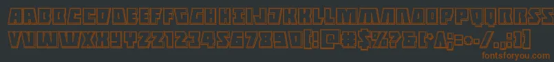 Halfshellheroengrave Font – Brown Fonts on Black Background