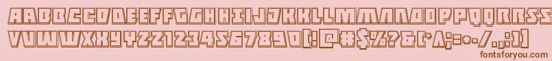 Halfshellheroengrave Font – Brown Fonts on Pink Background