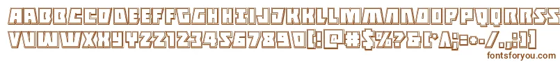 Czcionka Halfshellheroengrave – brązowe czcionki