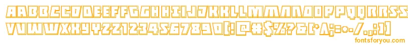 Halfshellheroengrave Font – Orange Fonts on White Background