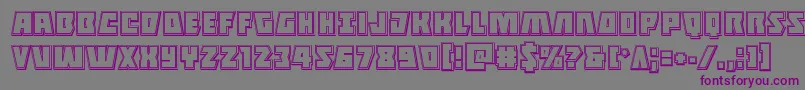 More about Halfshellheroengrave Font Halfshellheroengrave Font – Purple Fonts on Gray Background