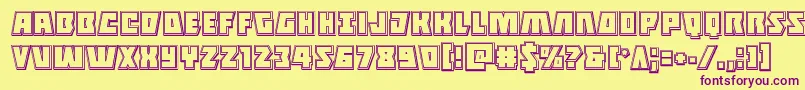 More about Halfshellheroengrave Font Halfshellheroengrave Font – Purple Fonts on Yellow Background