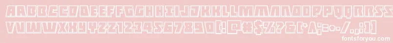 Halfshellheroengrave Font – White Fonts on Pink Background