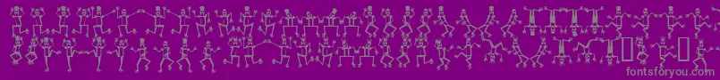 Police MrRoboFunk – polices grises sur fond violet