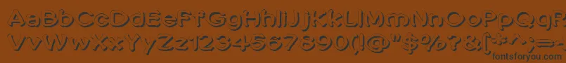 Weitere Informationen zur PenicMasturbata-Schriftart PenicMasturbata-Schriftart – Schwarze Schriften auf braunem Hintergrund