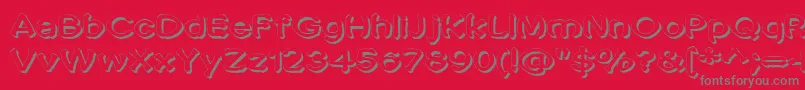 PenicMasturbata Font – Gray Fonts on Red Background