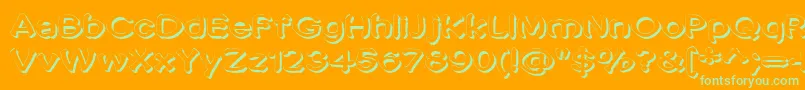 PenicMasturbata Font – Green Fonts on Orange Background