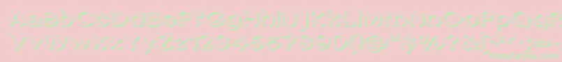 Więcej informacji o czcionce PenicMasturbata Czcionka PenicMasturbata – zielone czcionki na różowym tle