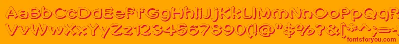 PenicMasturbata Font – Red Fonts on Orange Background