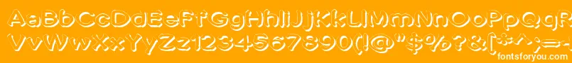 フォントPenicMasturbata – オレンジの背景に白い文字