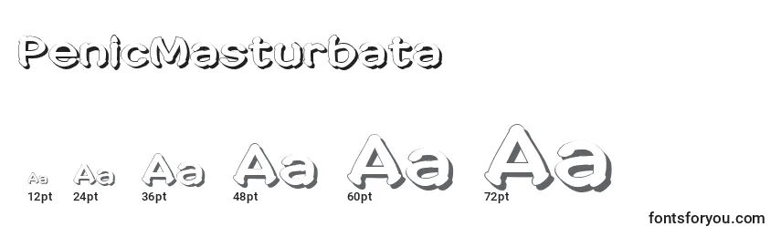 PenicMasturbata Font Sizes