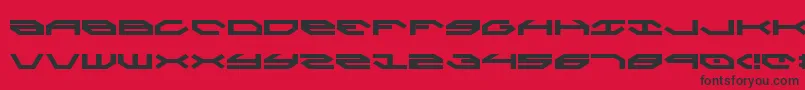 Taskforce Font – Black Fonts on Red Background