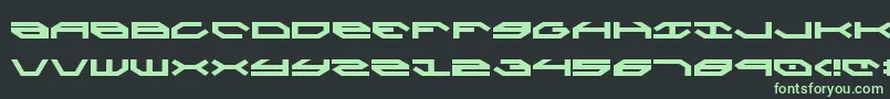 Taskforce Font – Green Fonts on Black Background