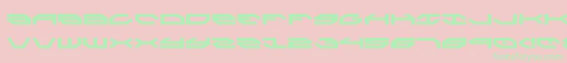 Taskforce Font – Green Fonts on Pink Background