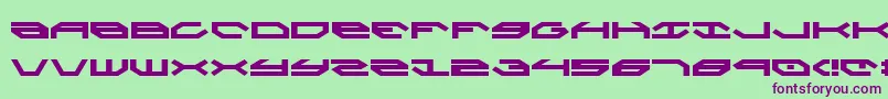 Taskforce-Schriftart – Violette Schriften auf grünem Hintergrund