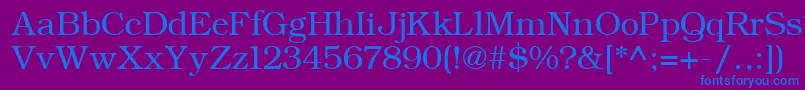 ErBukinistMac Font – Blue Fonts on Purple Background