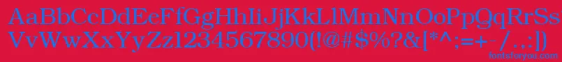 More about ErBukinistMac Font ErBukinistMac Font – Blue Fonts on Red Background