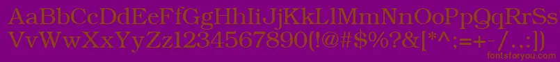 ErBukinistMac Font – Brown Fonts on Purple Background