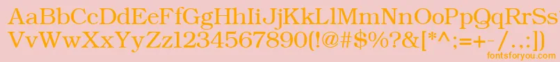 ErBukinistMac Font – Orange Fonts on Pink Background