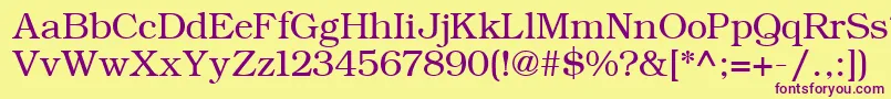 More about ErBukinistMac Font ErBukinistMac Font – Purple Fonts on Yellow Background