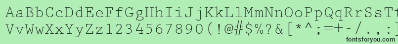 KeyboardEliteSsi Font – Black Fonts on Green Background