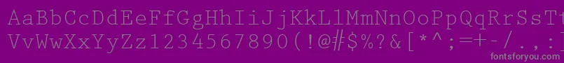Шрифт KeyboardEliteSsi – серые шрифты на фиолетовом фоне