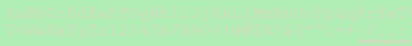 KeyboardEliteSsi Font – Pink Fonts on Green Background