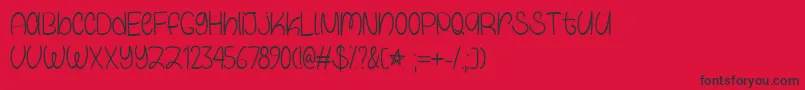 GalaxyBoyTtf Font – Black Fonts on Red Background