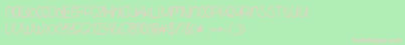 GalaxyBoyTtf Font – Pink Fonts on Green Background