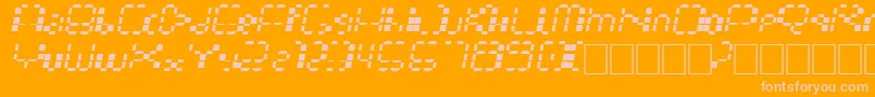 fuente Multihora – Fuentes Rosadas Sobre Fondo Naranja