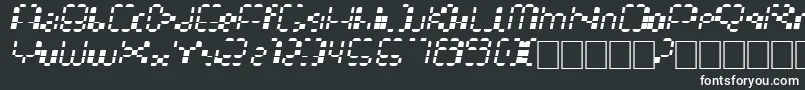 Multihora Font – White Fonts on Black Background