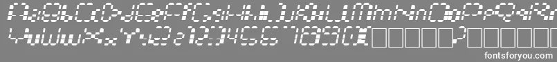 Multihora Font – White Fonts on Gray Background