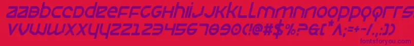 Opiliocondital Font – Purple Fonts on Red Background