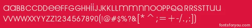 ArriпїЁreGarde Font – Pink Fonts on Red Background
