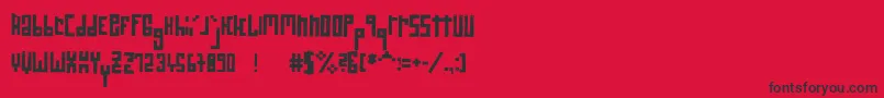 Rawstreetwall Font – Black Fonts on Red Background