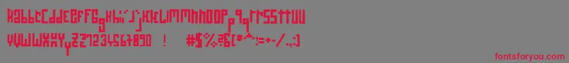 Rawstreetwall Font – Red Fonts on Gray Background