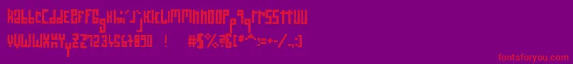 Rawstreetwall Font – Red Fonts on Purple Background