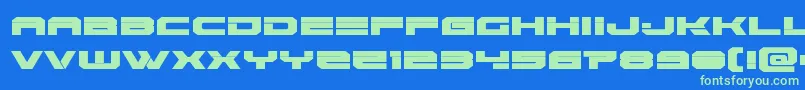 Eridanus Font – Green Fonts on Blue Background