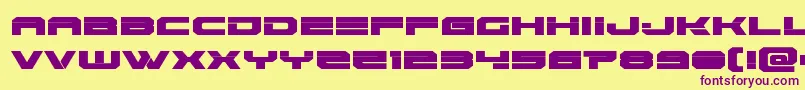 Eridanus Font – Purple Fonts on Yellow Background