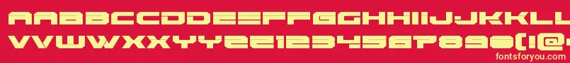 Eridanus Font – Yellow Fonts on Red Background