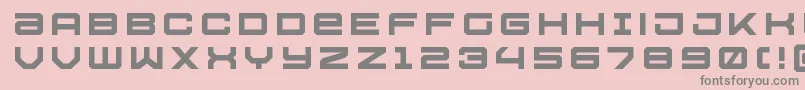 フォントUssdallastitle – ピンクの背景に灰色の文字