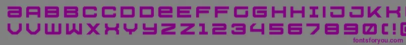Шрифт Ussdallastitle – фиолетовые шрифты на сером фоне