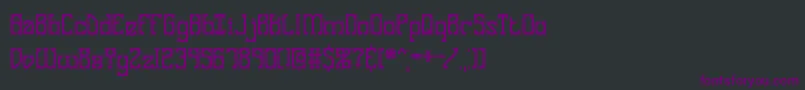 フォントGooseBumpsIiBrk – 黒い背景に紫のフォント